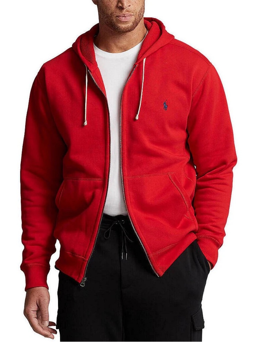 Polo Ralph Lauren Orange Full-Zip Hooded Sweatshirt